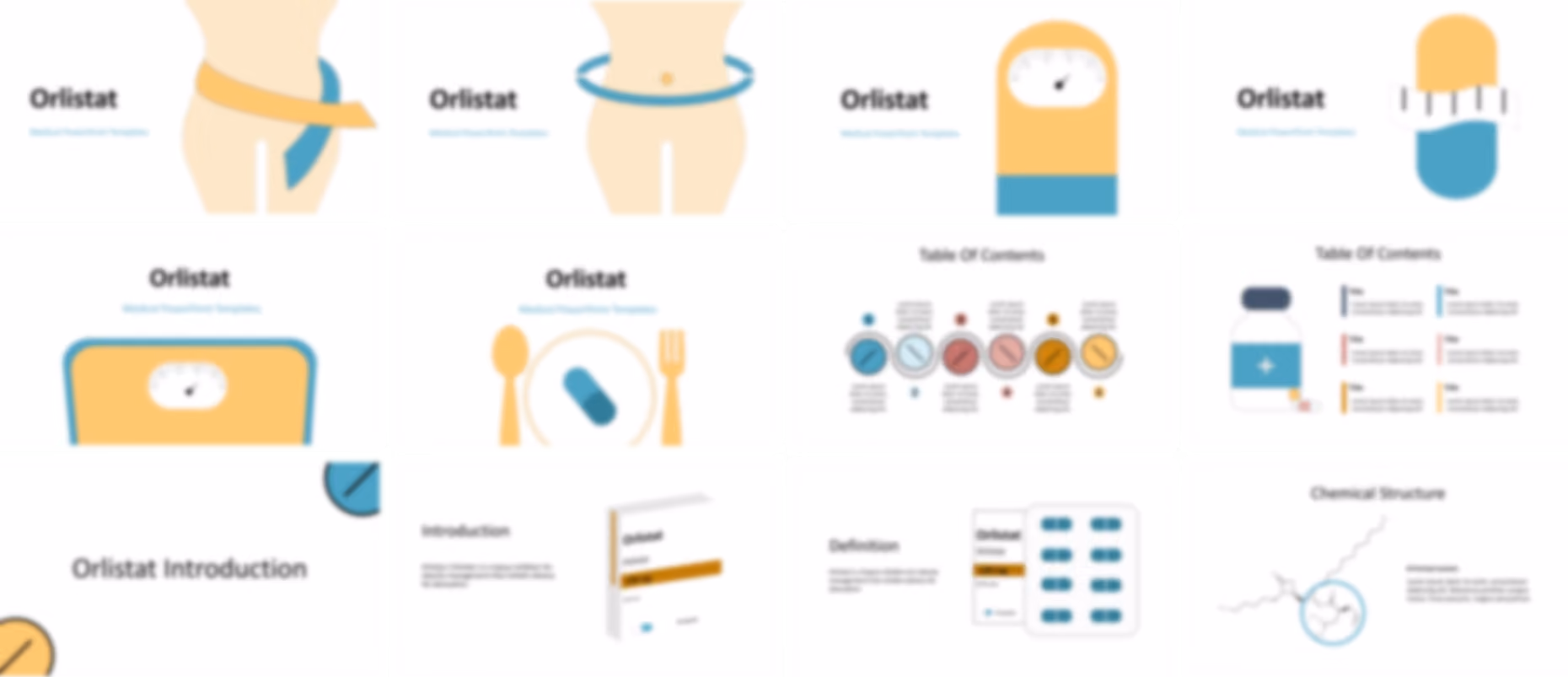 Orlistat PowerPoint Template slide preview