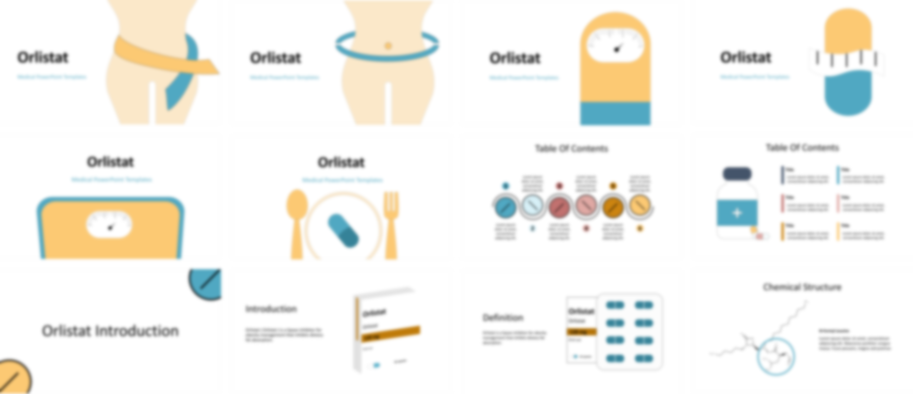 Orlistat PowerPoint Template slide preview