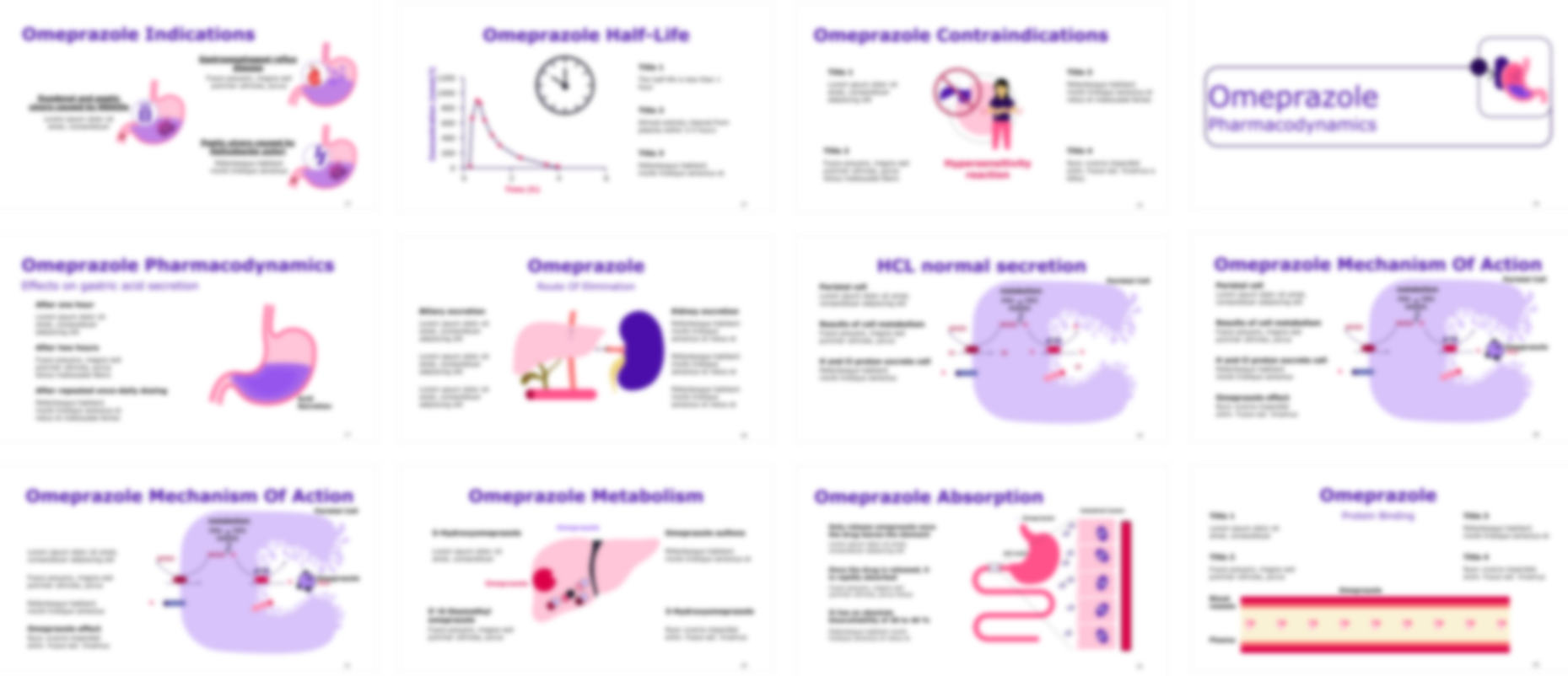 Omeprazole presentation Template preview