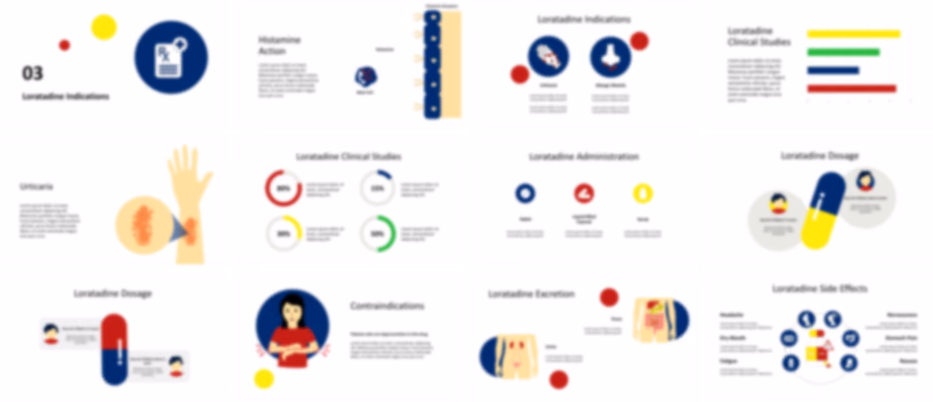 Loratadine presentation Template preview