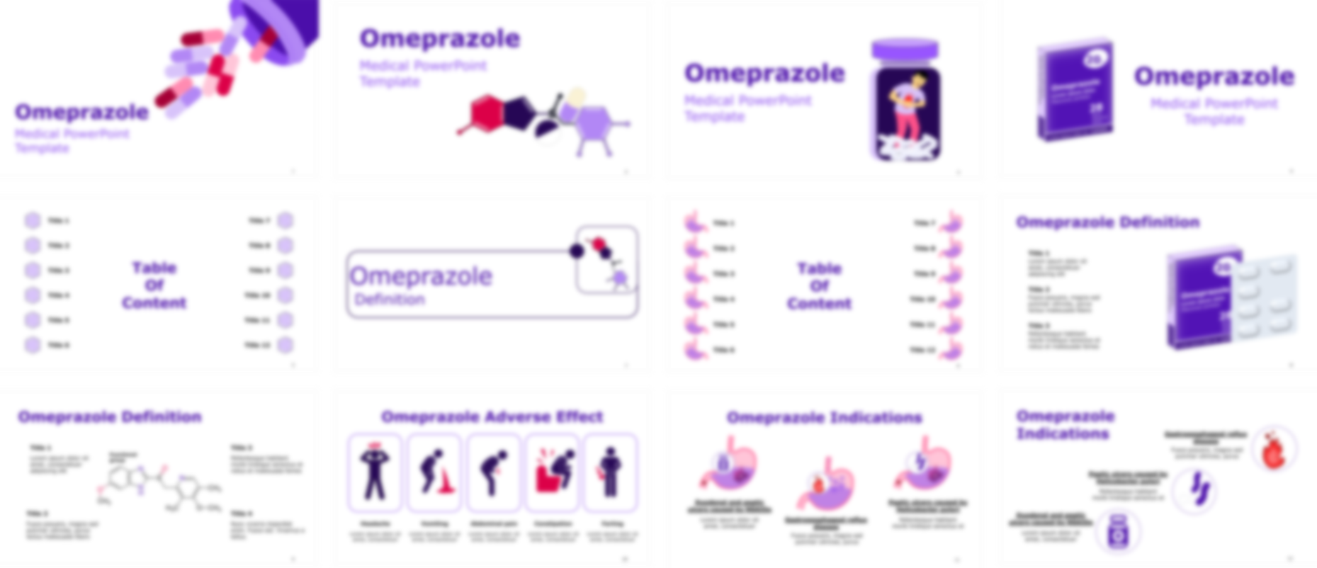 Omeprazole PowerPoint Template slide preview
