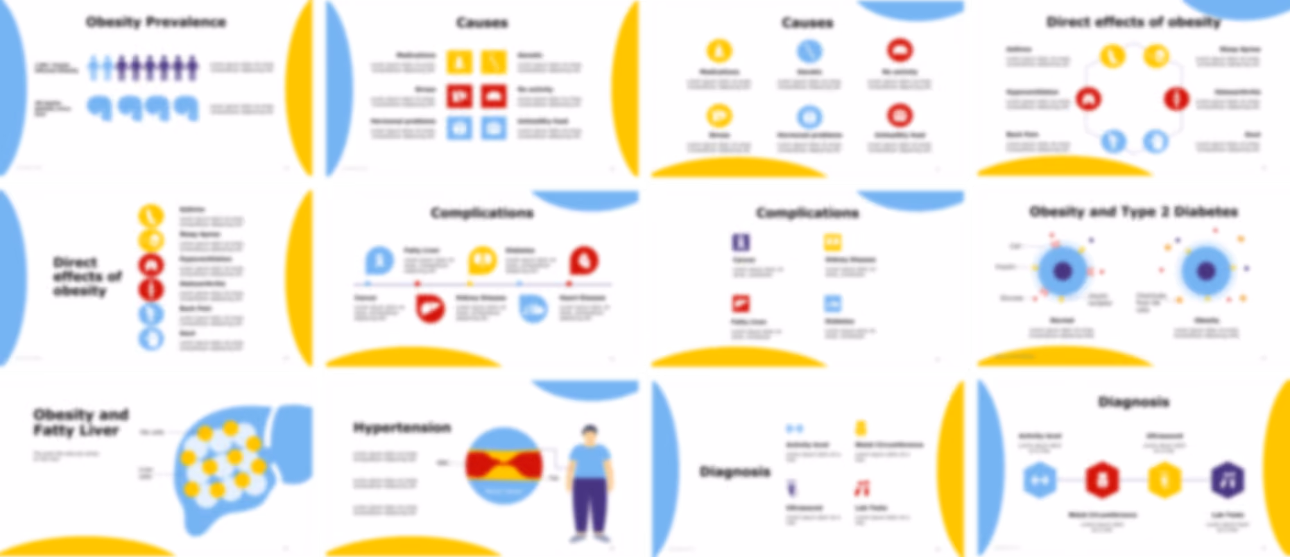 Obesity presentation Template preview