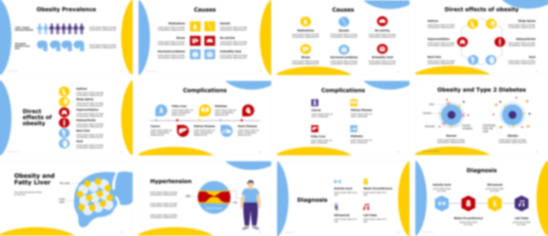 Obesity presentation Template preview