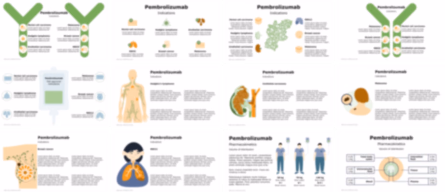 Pembrolizumab PowerPoint template design preview