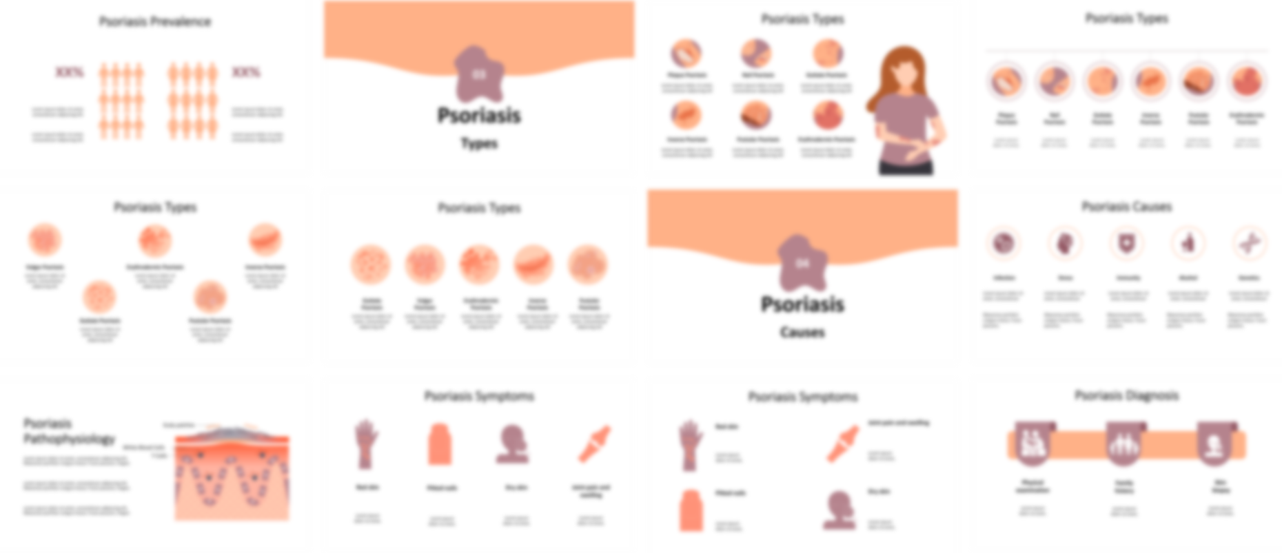 Psoriasis presentation Template preview