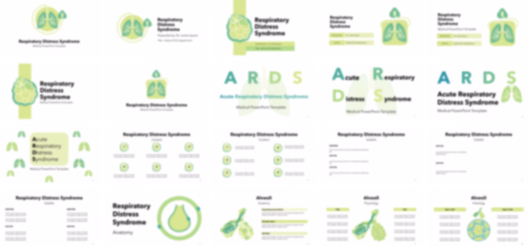 Respiratory Distress Syndrome PowerPoint Template slide preview