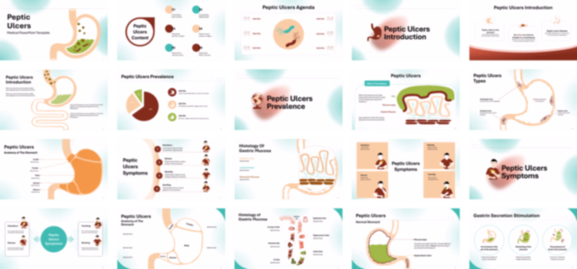 Peptic Ulcer Disease PowerPoint Template slide preview