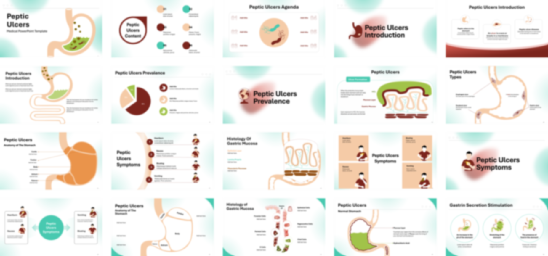 Peptic Ulcer Disease PowerPoint Template slide preview