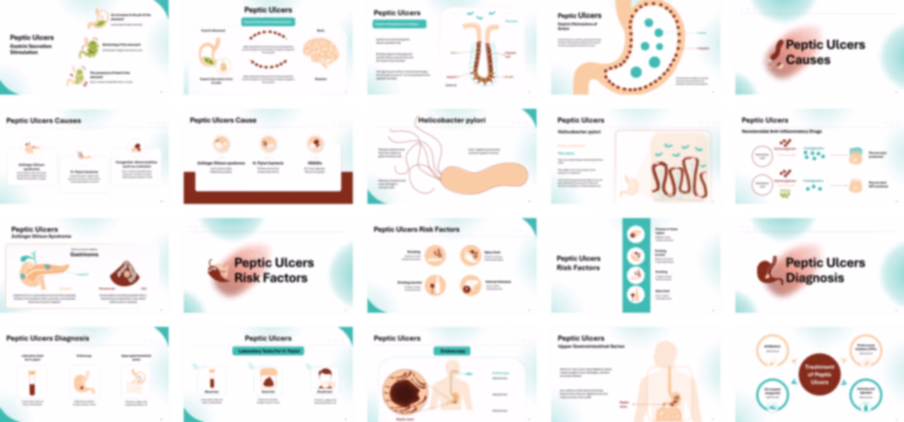 Peptic Ulcer Disease presentation Template preview