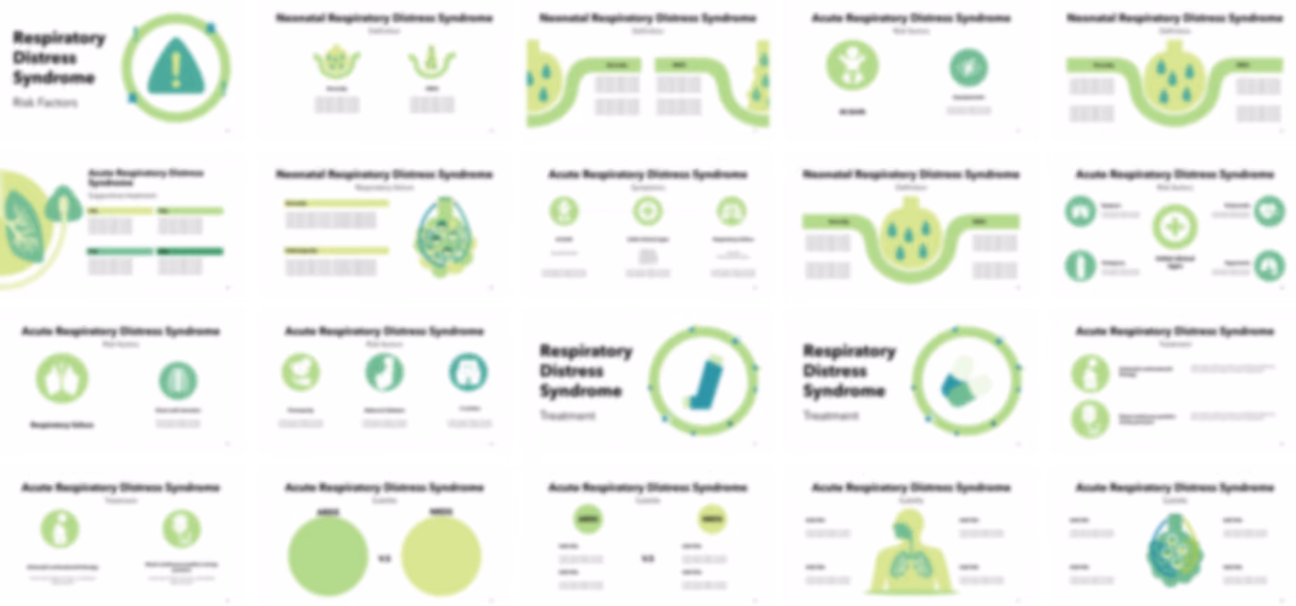 Respiratory Distress Syndrome PowerPoint template design preview