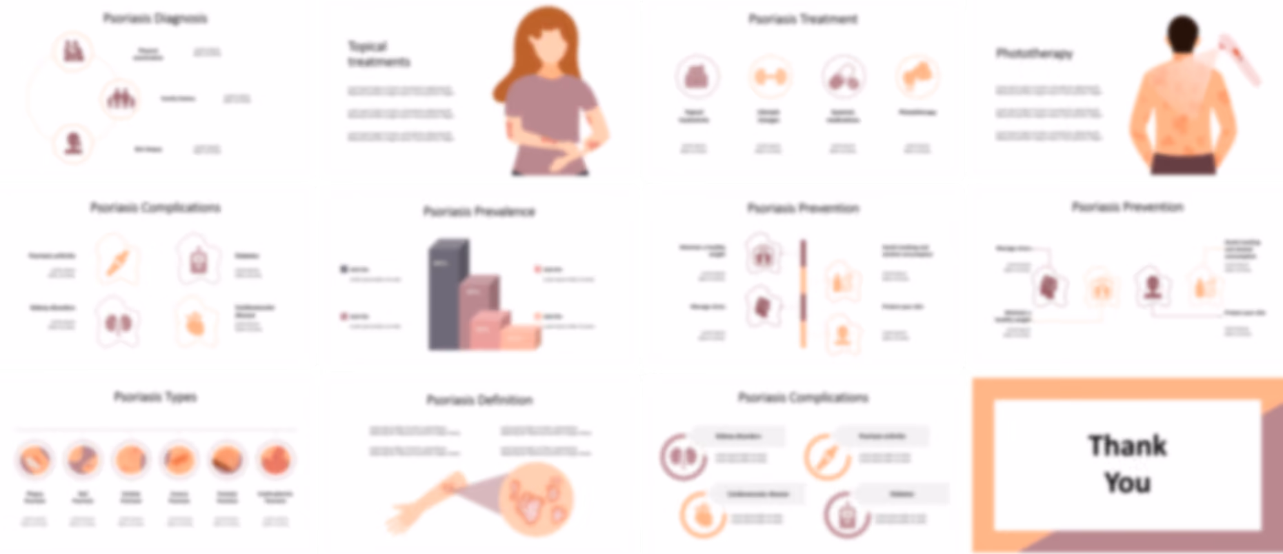 Psoriasis PowerPoint template design preview