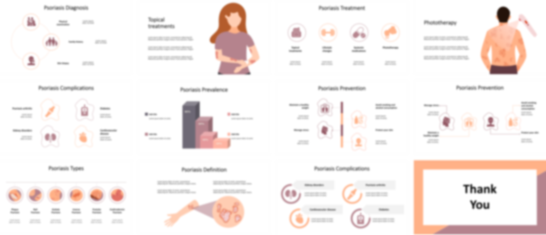 Psoriasis PowerPoint template design preview