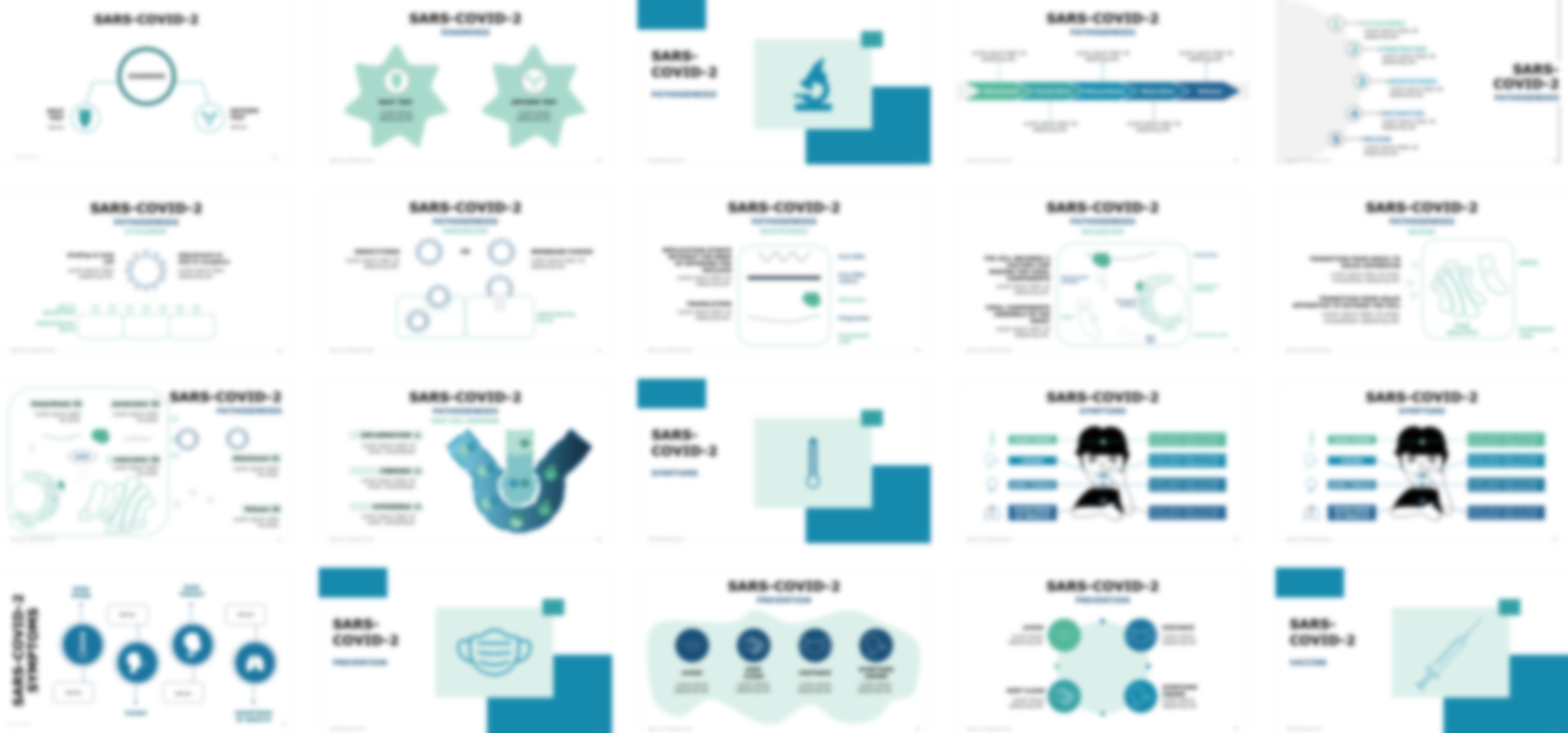 SARS-COVID presentation Template preview