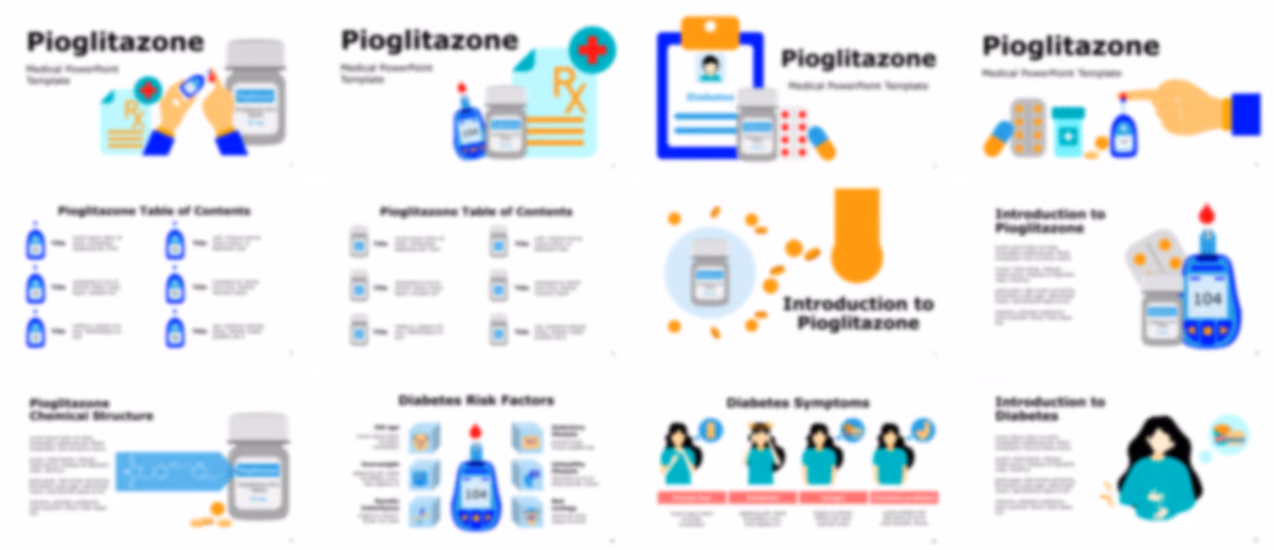Pioglitazone PowerPoint Template slide preview