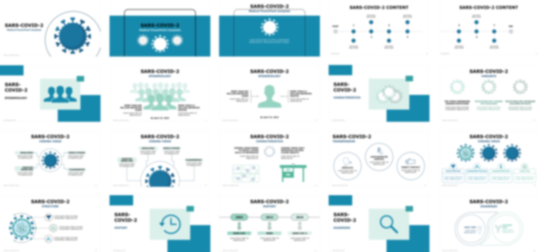 SARS-COVID PowerPoint Template slide preview