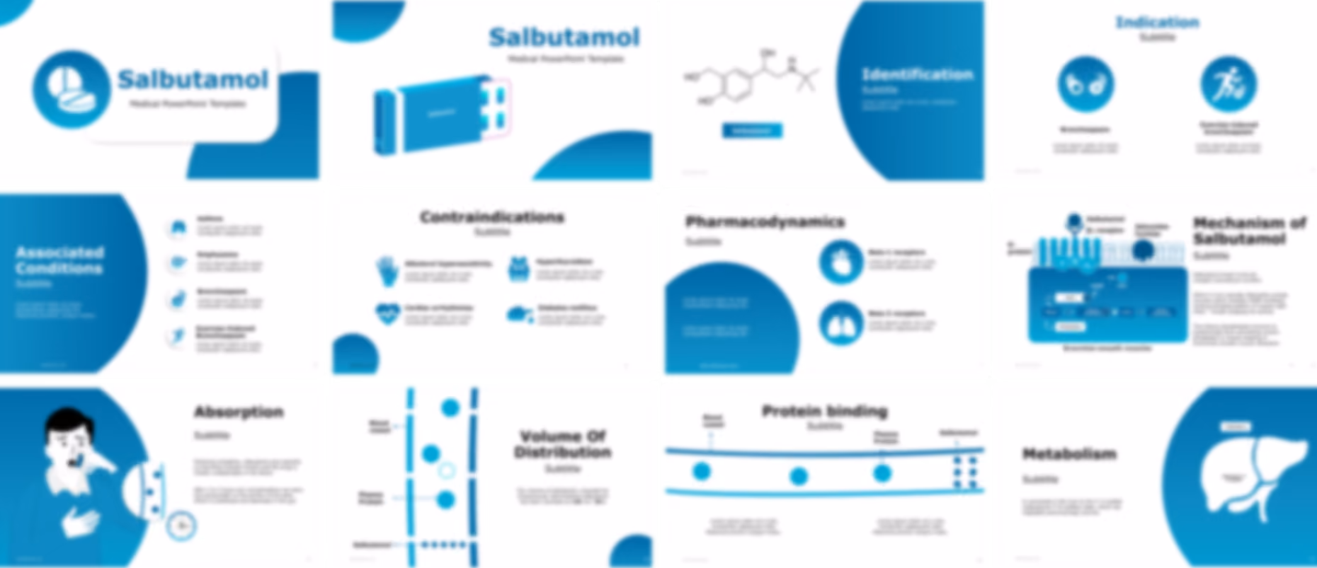 Salbutamol PowerPoint Template slide preview