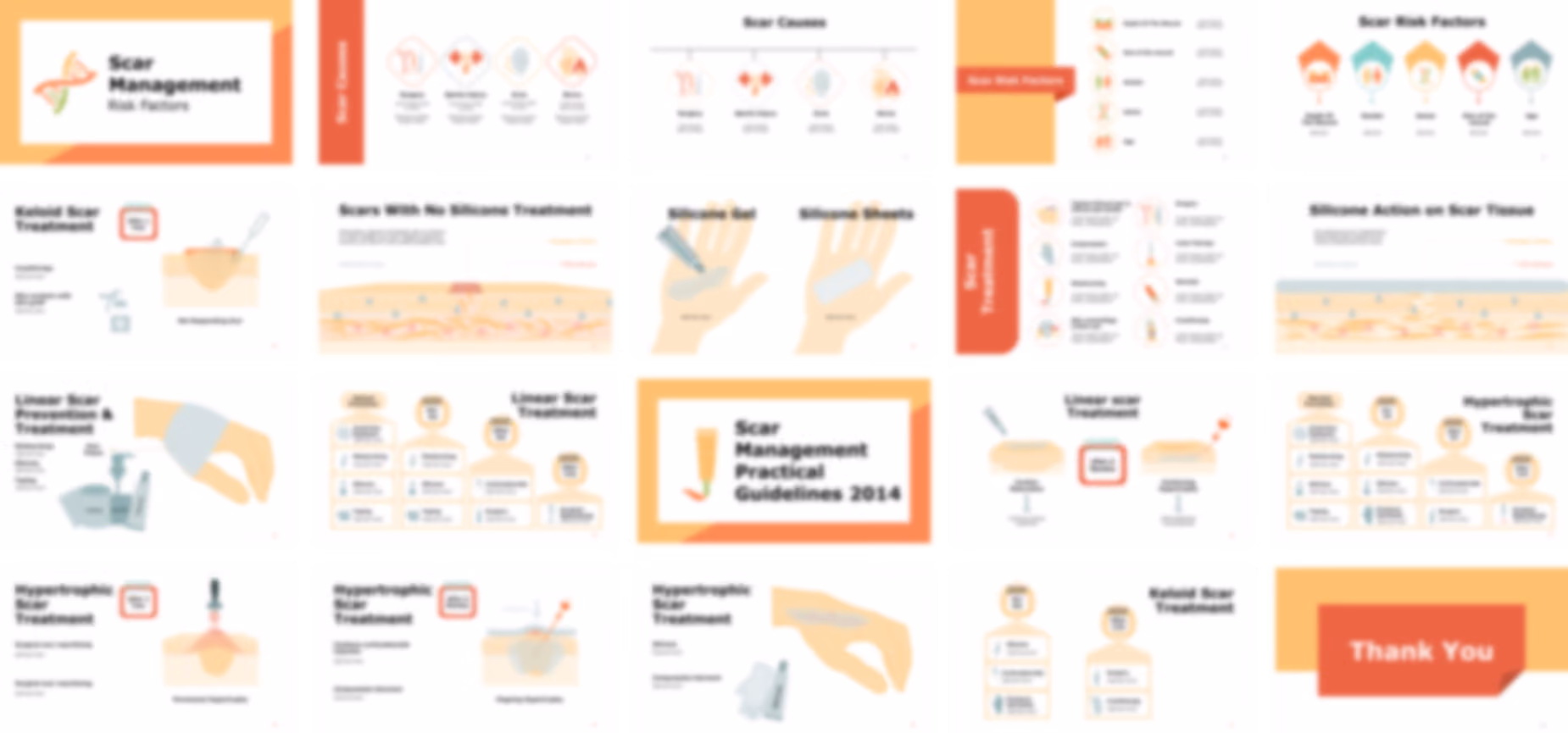 Scar PowerPoint template design preview