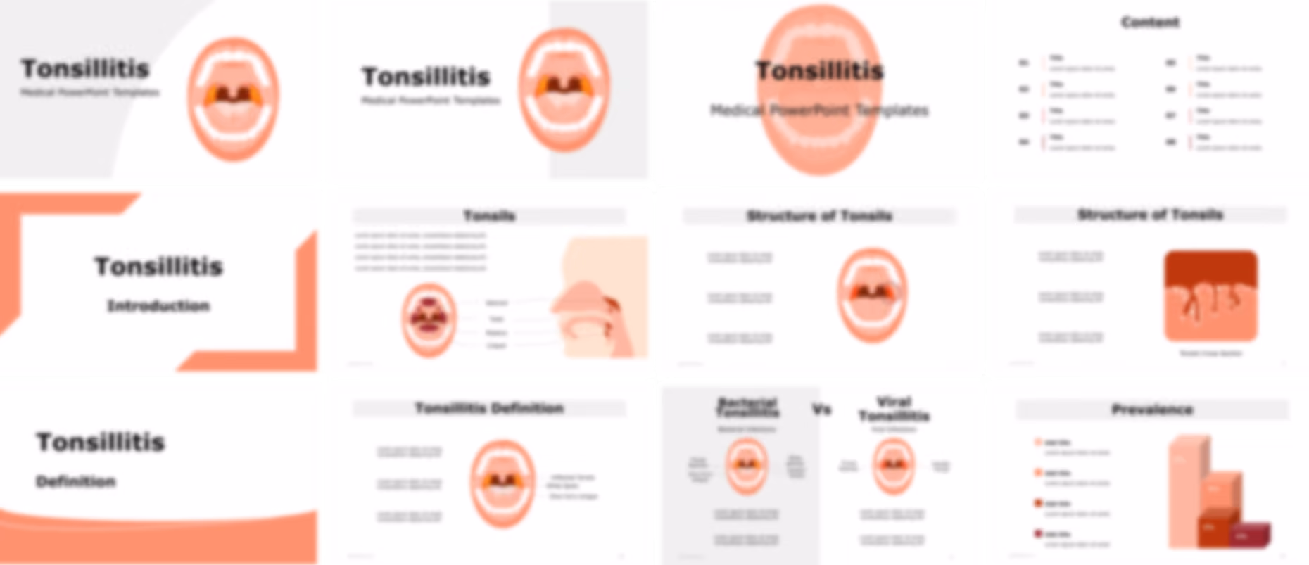 Tonsillitis PowerPoint Template slide preview