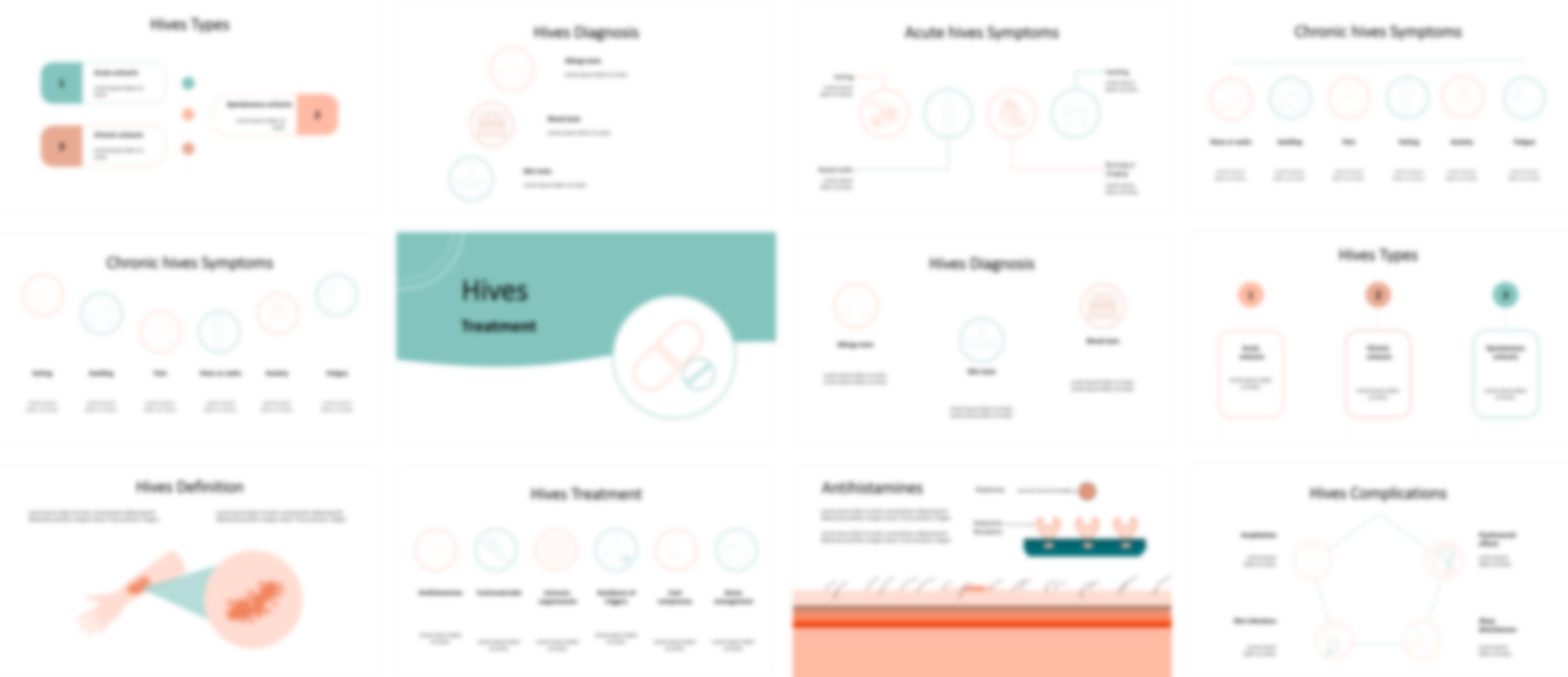 Urticaria-Hives presentation Template preview