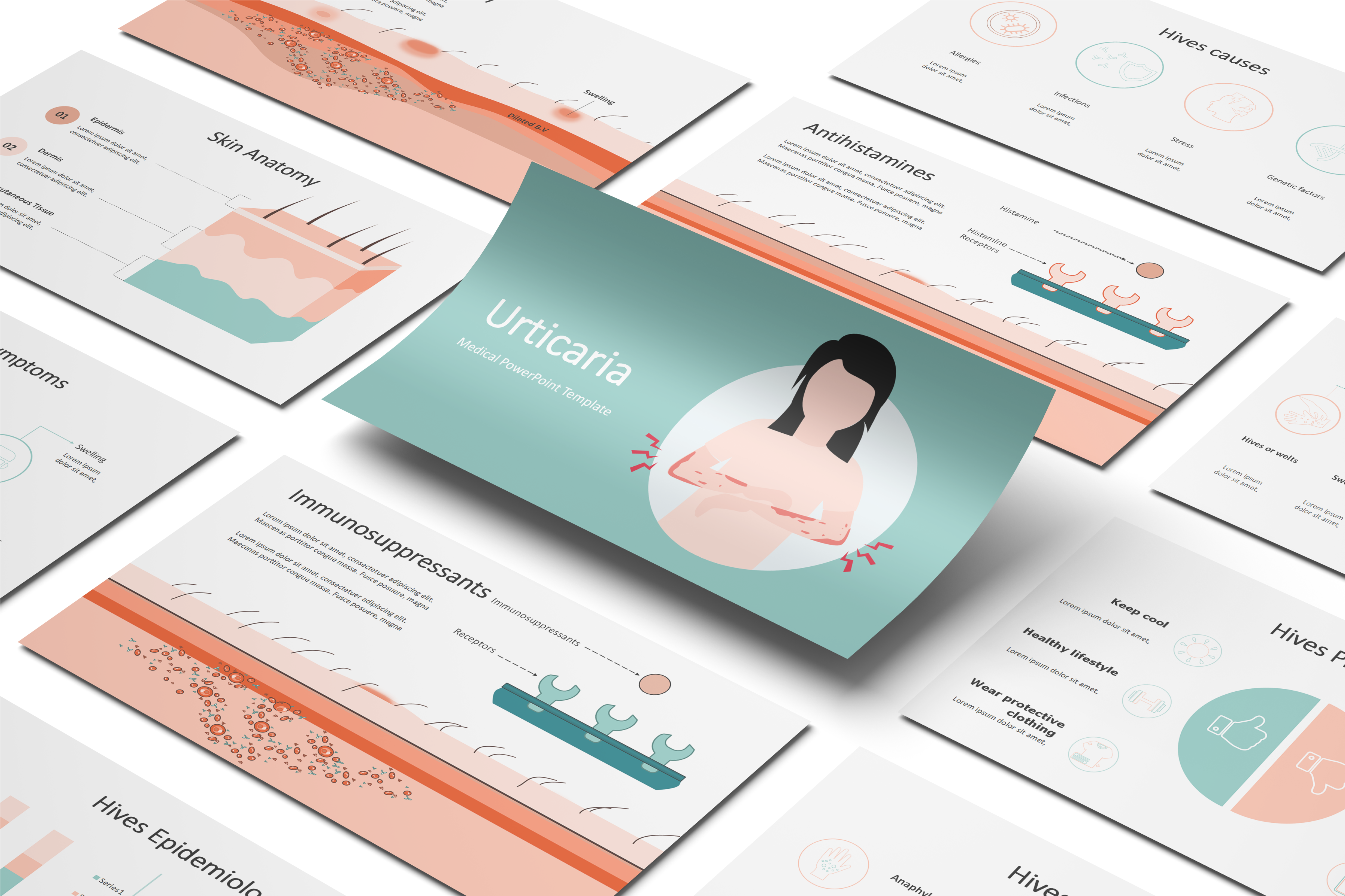 Urticaria-Hives PowerPoint Template