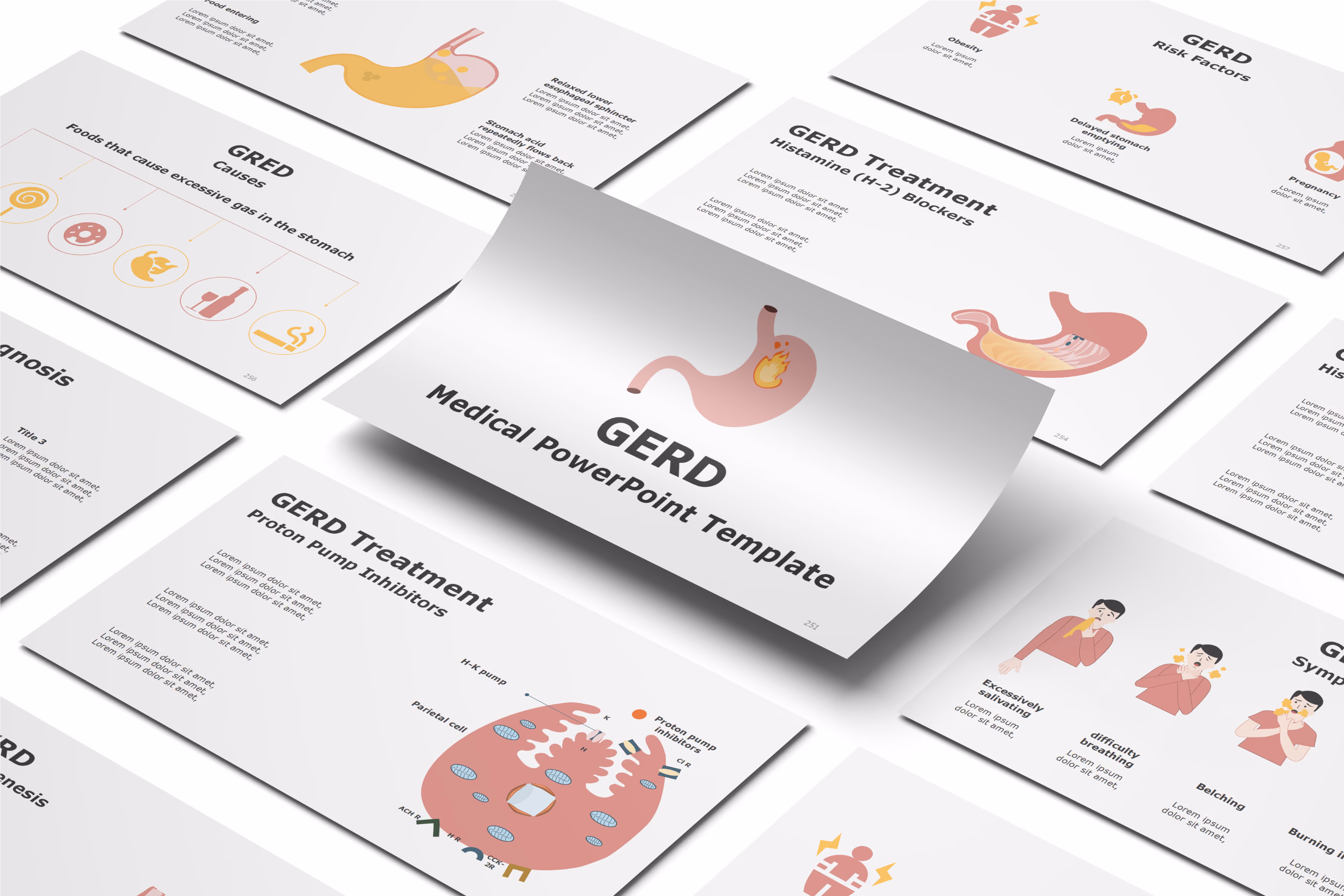 Gastroesophageal reflux disease (Gerd) PowerPoint Template