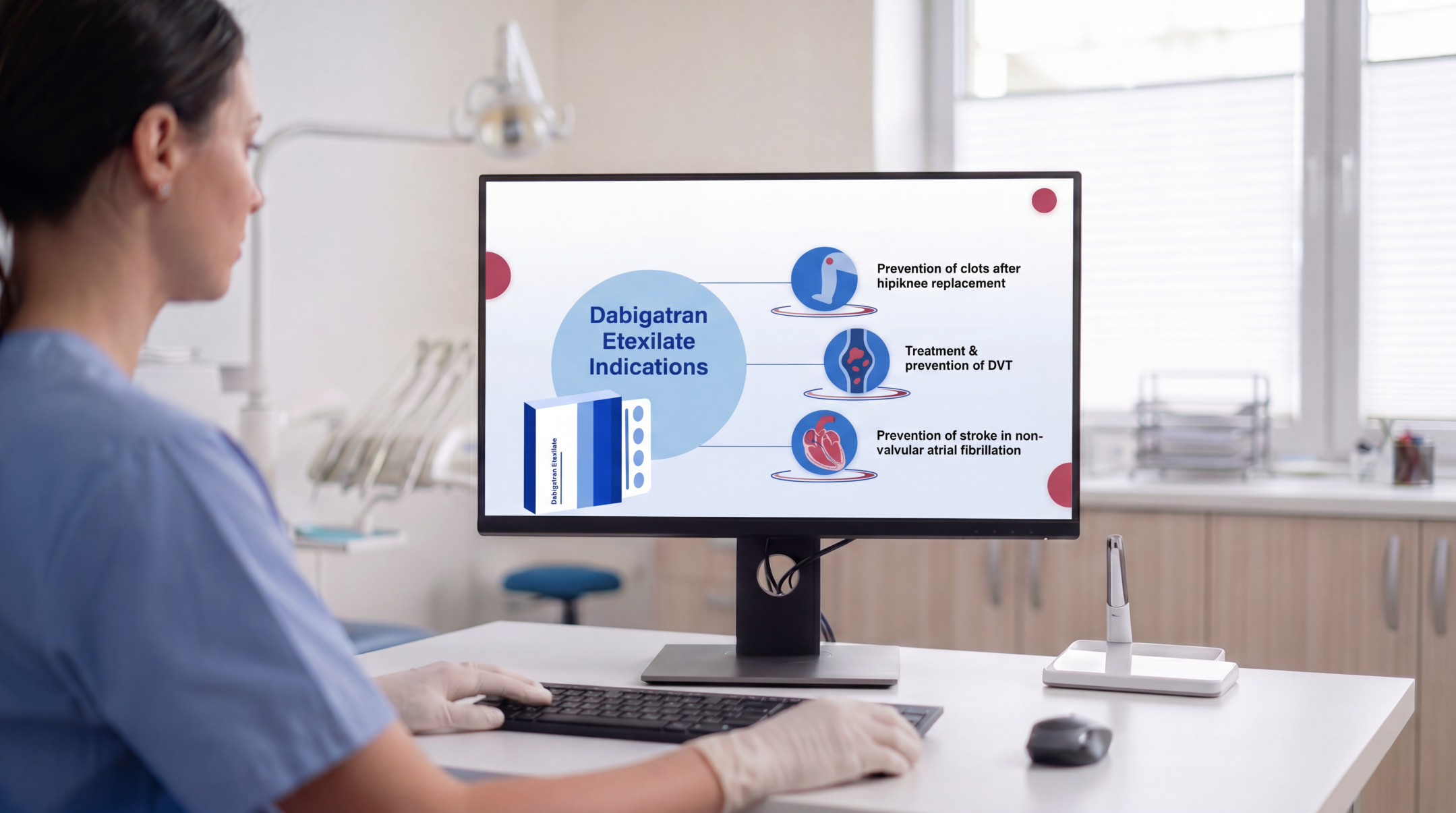 Replace with a Dabigatran PowerPoint presentation slide related to pharmacology or clinical use.