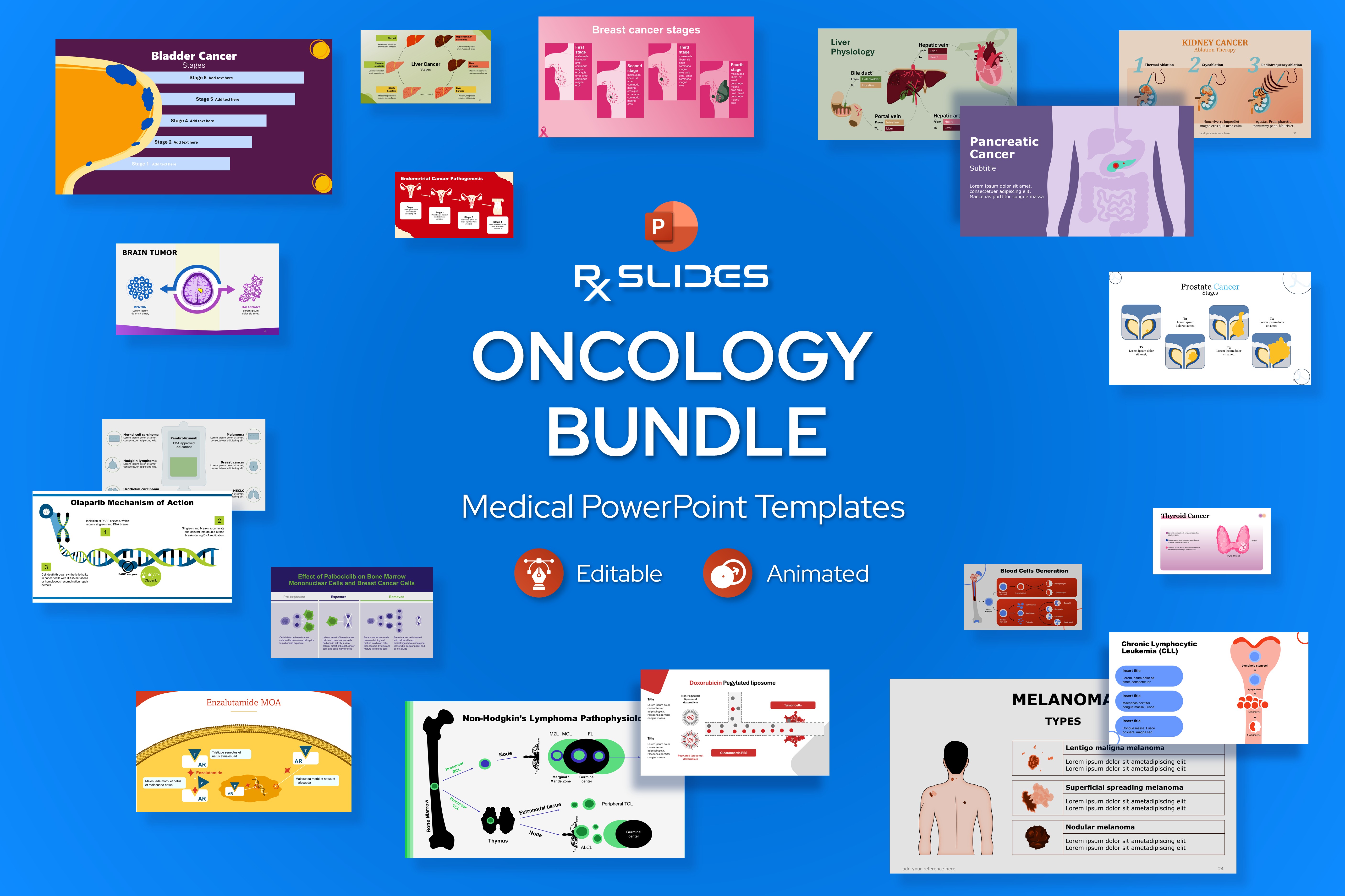 Oncology PowerPoint Templates Bundle