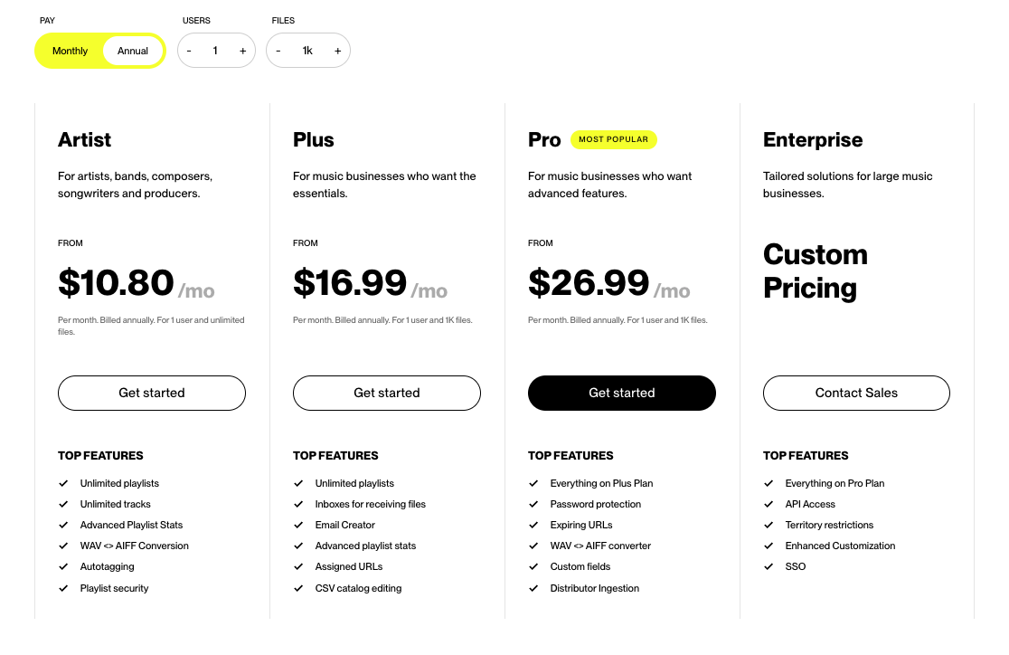 DISCO plan pricing calculator