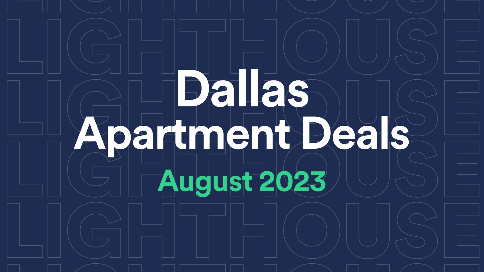 Dallas Apartment Specials (August 2023)