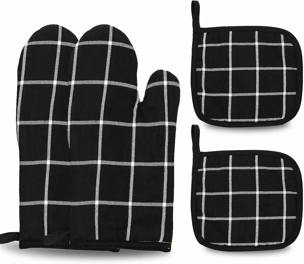 Oven Mitts and Pot Holders Set (4 Piece)