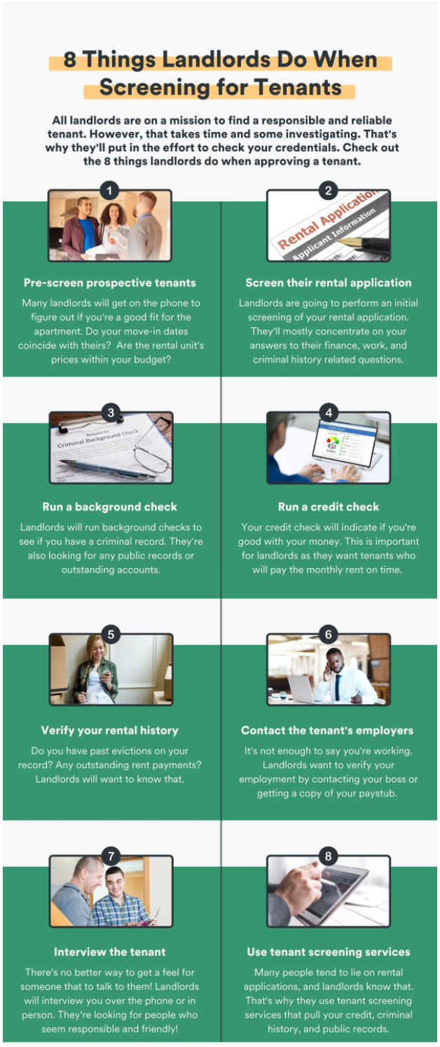 8 steps landlords take to screen tenants