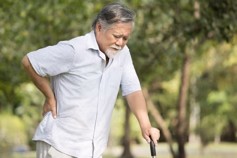 Difficulty with standing is one of the spinal stenosis symptoms.