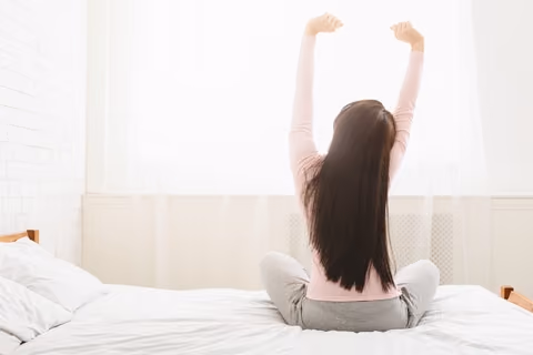 Get out of bed to sleep with lower back pain.