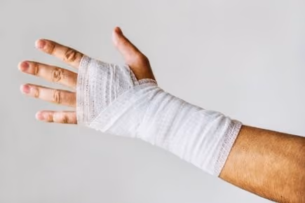 Using compression bandage