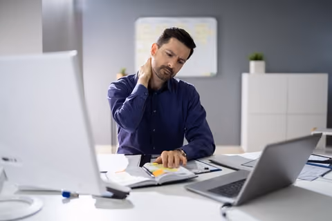 Ergonomic workspaces are great home remedies for neck and shoulder pain.
