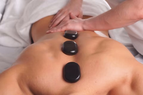 Hot stone massage therapy involves the use of heated basalt stones.