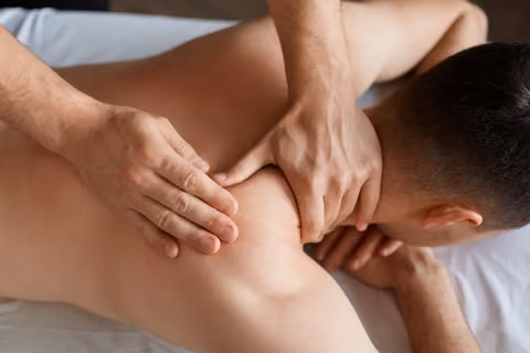 The trigger point massage combines features from different types of massage therapy techniques.