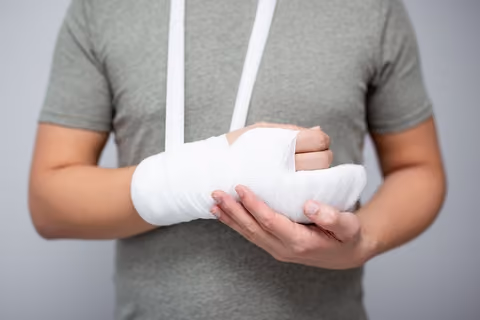 Swelling is a common sign and symptom of broken bones.