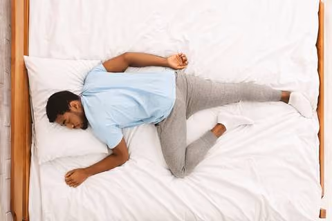 Sleeping on your stomach is not a good sleeping posture.