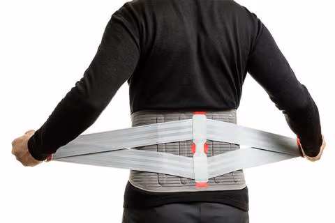 Compression is a good back strain treatment.