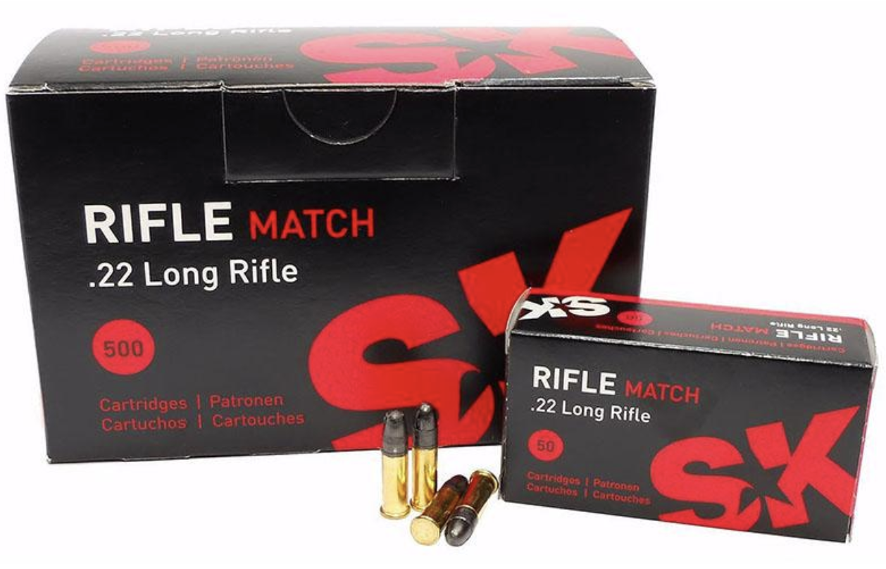 SK Rifle Match Rimfire Ammo .22 LR 40 gr