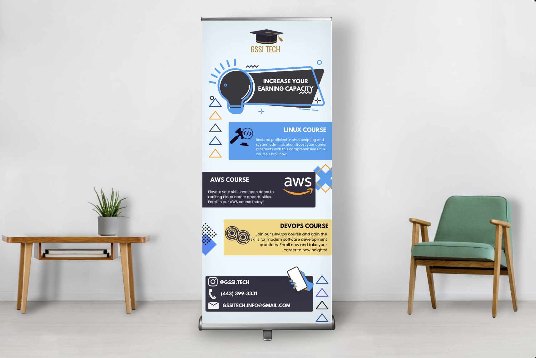 Website and Brand Identity Design for Gssi Tech