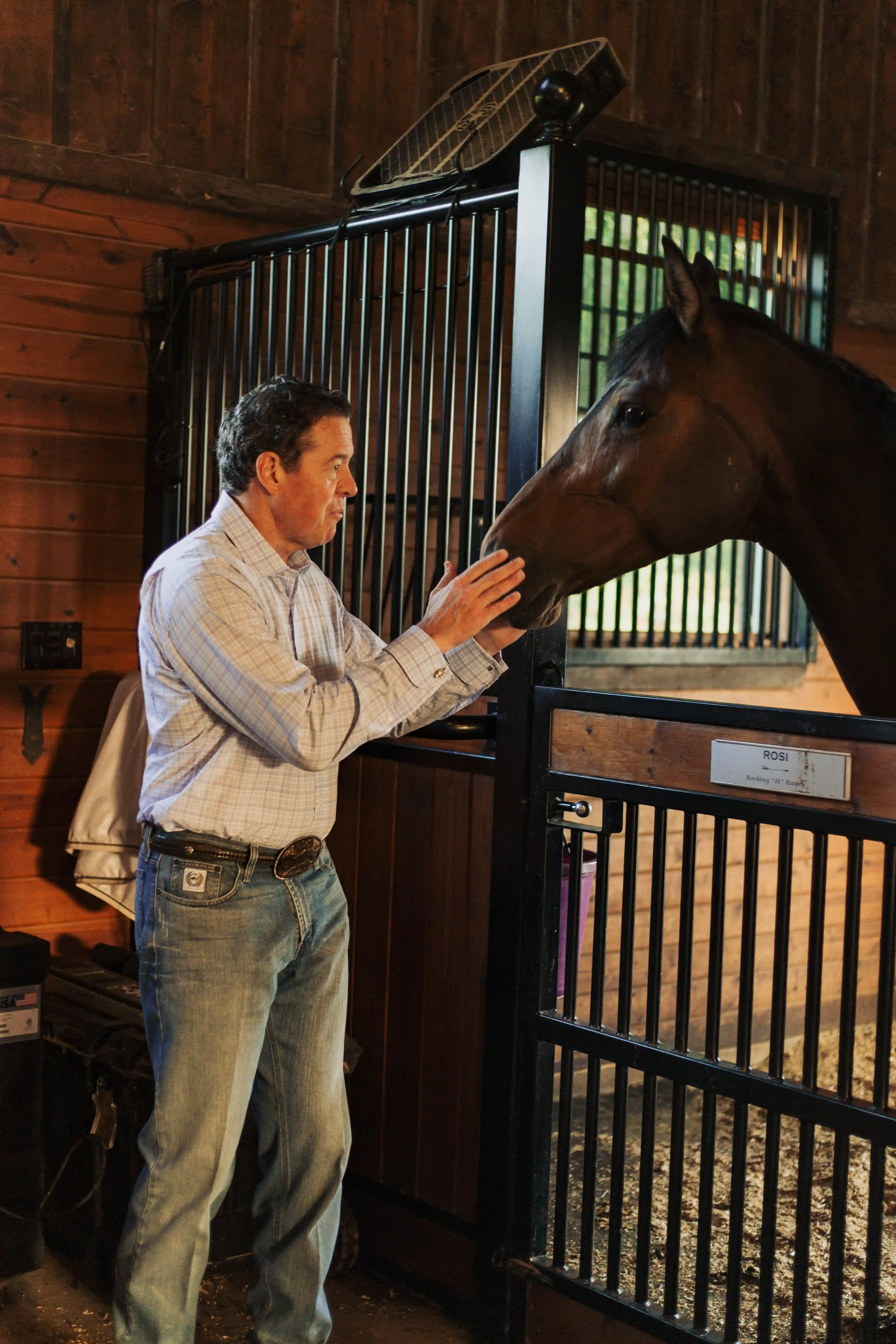 Tim Hartley, attorney, in conversation at his office