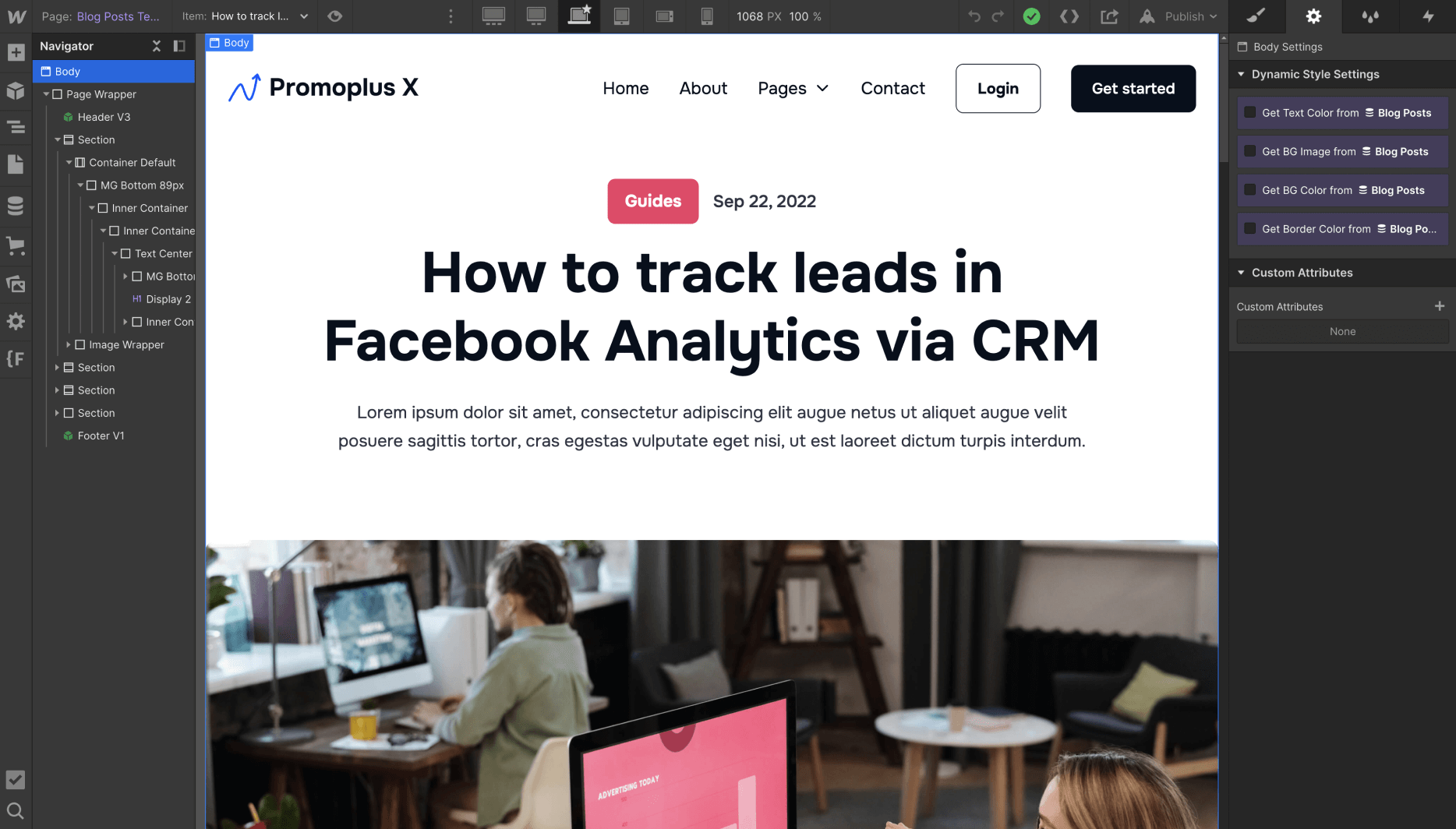 CMS Page - Promoplus X Webflow Template
