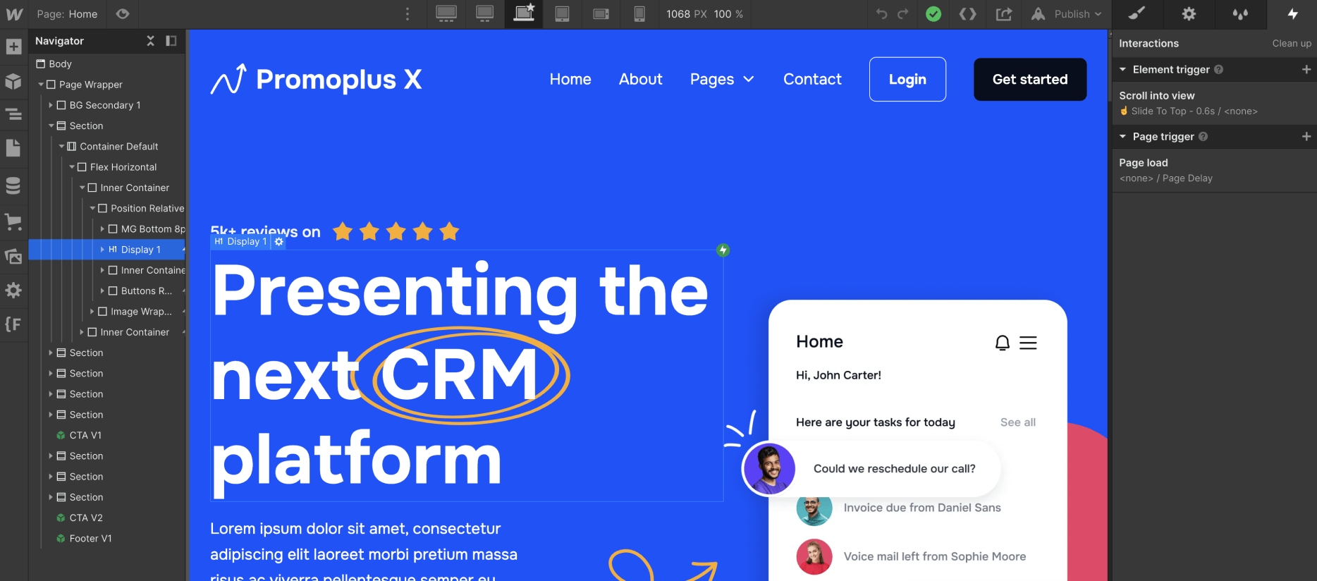 Animations - Promoplus X Webflow Template