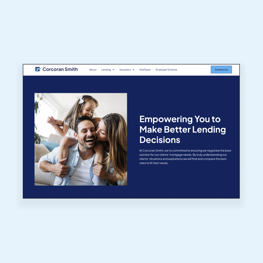 Happy family embracing, representing lending and financial support