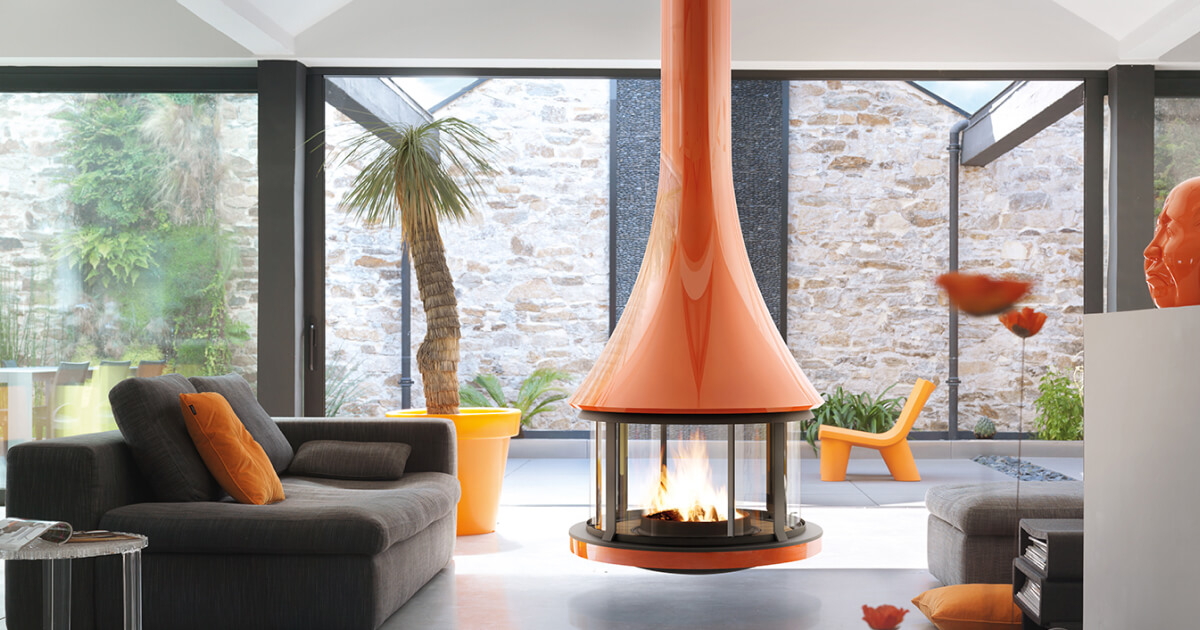Zelia 908 Central - Designer Fireplace - Caleo Ltd