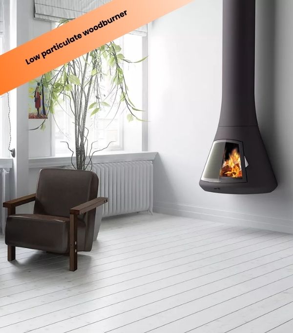 Wall-mounted Jc Bordelet Calista woodburner