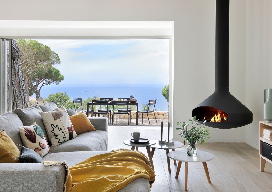Hanging electric effect Ergofocus fireplace