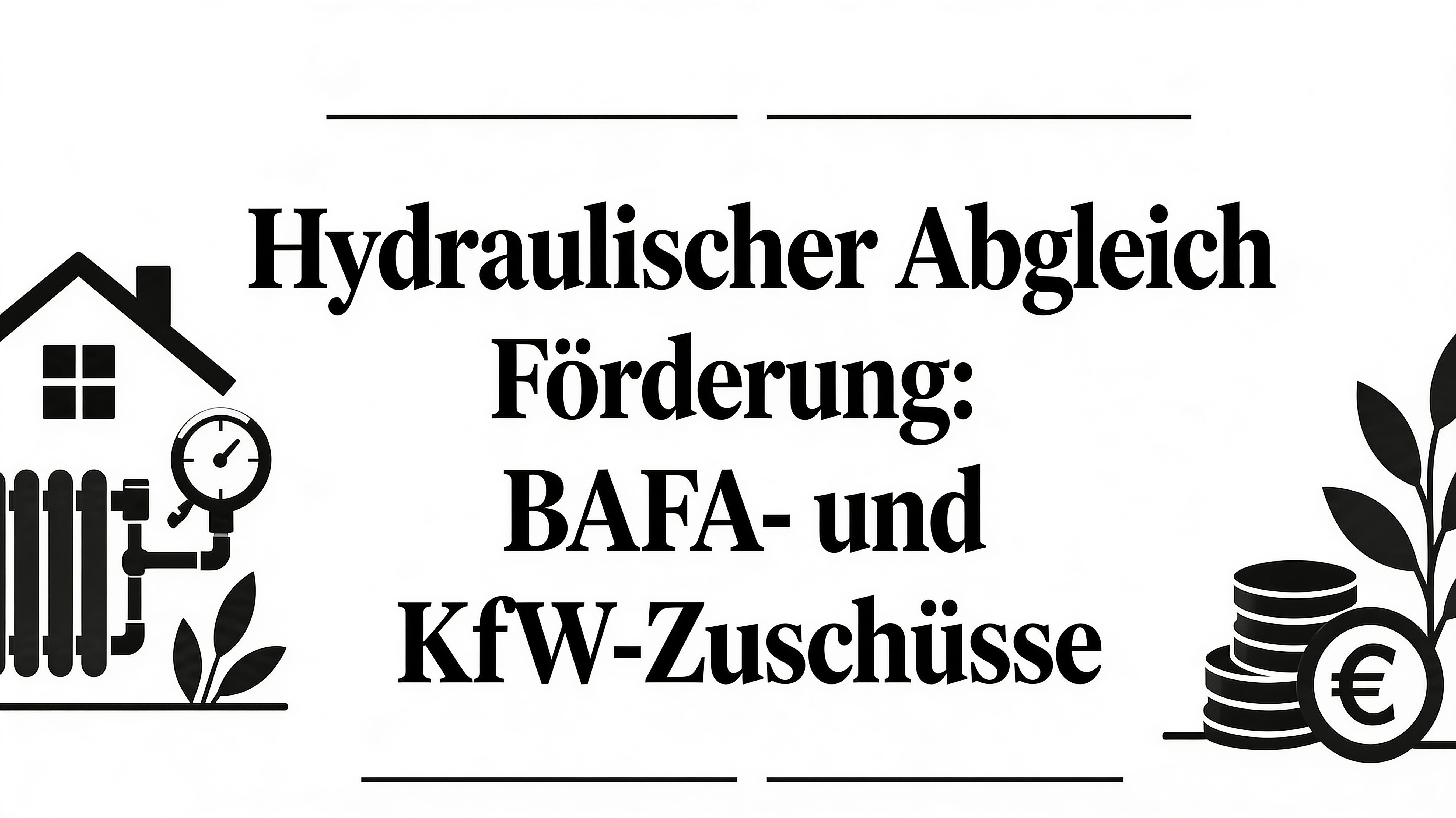Hydraulischer Abgleich Förderung: BAFA- und KfW-Zuschüsse